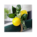 Miniatyrbillede 3 af 5: Citron Servietringe 6 Citron Vine Blad Servietholdere Til Spisebord Dekoration Bryllup Fødselsdag Jul