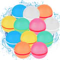 Reusable Water Balloons, Summer Gadgets for Kids 12 pcs (snap fastener)