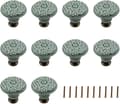 10-pack keramiska knoppar, dekorativa knoppar, lådskåp