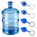 5 Gallon Vattenflaska Dunklock Återanvändbara Slitstarka Silikon Spillfria Dunklock För 55mm Flaskor Endast Lock 4Pcs