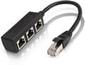 LAN Ethernet Hubb - RJ45 LAN Ethernet Nätverkssplitter - 3-i-1