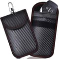 Anti RFID Signal Faraday-väska, 2-pack kolfiber bilnyckel signalblockerande väska