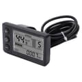 S866 Elcykel Display LCD-mätare 24V 36V 48V Elscooter Kontrollpanel med SM-kontakt