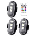 8 farger LED-strobelys flylys 3Pcs