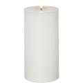 Miniatyrbillede 1 af 3: Blockljus Flamme Flow Big LED 22,5 cm White