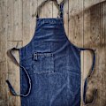 Pikkukuva 3 / 3: Förkläde/ krögarförkläde Denim bomull Blue