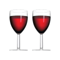 Miniatyrbillede 1 af 2: Vinglas 300ml 2-pack Klar plast Rosti Mepal Transparent