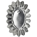 Miniatyrbillede 1 af 2: Mörmått 6 st Oval 7 cm Silver