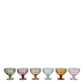 Pikkukuva 1 / 3: Saint-Émilion Glas på fot 6-pack med mönster olika färger Multicolor