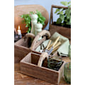 Pikkukuva 6 / 6: Trälåda med handtag set med 3 st Chic Antique Brown