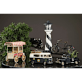 Pikkukuva 3 / 3: Hippiebuss 27x11x17cm A lot Decoration Black