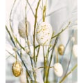 Miniatyrbillede 3 af 6: Stänk miniägg 6 st 4cm Vit/guld Cult Design Gold