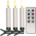 Pikkukuva 1 / 2: Julgransbelysning 10 st Flamme LED m fjärrkontroll White