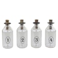 Pikkukuva 1 / 3: Adventsflaskor m ljushållare 4 st Chic Antique Transparent