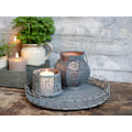 Miniatyrbillede 2 af 2: Zinkfat med trådkant Ø31 Chic Antique Grey