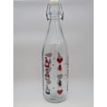 Miniatyrbillede 1 af 3: Glasflaska med tomtar, 1 L Multicolor