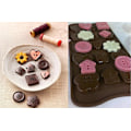 Miniatyrbillede 1 af 2: Silikomart Easy Choc Pralinform Brown