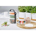 Miniatyrbillede 2 af 4: Matförvaring/burk 0,6L rund 2-pack Smartstore Grey