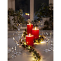 Pikkukuva 3 / 3: Blockljus Rött Flamme Flow LED Star Trading Red 17,5 cm