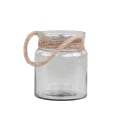 Miniatyrbillede 2 af 5: Ljuslykta Lanterna Hurricane m rep Chic Antique - 3 storlekar Transparent S