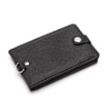 Miniatyrbilde 2 av 4: Sammenleggbar solid ID-holder / kortholder + lang stropp - Velg farge Black