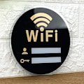 Miniatyrbild 4 av 4: Skylt Suddbar WIFI Dela Lösenord / Användaruppgifter