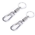 Pikkukuva 1 / 4: 2-pack Nyckelring med karbinhake Silver