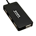 Miniatyrbild 2 av 2: USB 2.0 Hub 4-port Svart