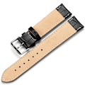 Miniatyrbild 2 av 3: Elegant klockarmband i konstläder - Välj storlek / färg Black 20 mm