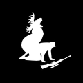Pikkukuva 2 / 2: Rakkaushirvi -tarra Musta tai Valkoinen White