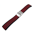 Pikkukuva 1 / 3: Rannekoru Silikon reunat Metallilukolla 20 mm - Valitse väri Red