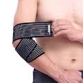 Miniatyrbild 1 av 2: Elastisk sport strap / skydd för armbåge, ankel, handled etc Svart