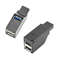 Pikkukuva 2 / 2: USB-hub Mini 3 portar (1 st USB 3.0) Black