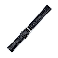 Miniatyrbilde 3 av 3: Elegant klockarmband i konstläder - Välj storlek / färg Black 20 mm