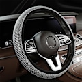 Miniatyrbilde 2 av 3: Glamorøs Rattmuffe / Rattbeskyttelse Bling Strass Diamant - Velg farge White