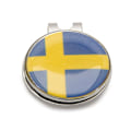 Miniatyrbillede 2 af 3: Markeringsknapp för keps - Svenska flaggan