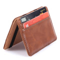 Miniatyrbild 2 av 4: Smart korthållare - Magic Wallet läder Brun