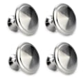 Miniatyrbilde 1 av 3: Knoppar 4-pack - Enkla knoppar i metall - Silverfärg Silver