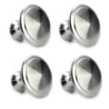 Pikkukuva 1 / 3: Knoppar 4-pack - Enkla knoppar i metall - Silverfärg Silver