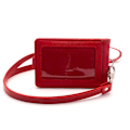 Miniatyrbilde 1 av 4: Sammenleggbar solid ID-holder / kortholder + lang stropp - Velg farge Red