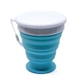 Miniatyrbillede 3 af 3: Ihopfällbar mugg i silikon - Flera färger Light blue