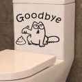 Miniatyrbild 2 av 2: Toasticker - Goodbye Katt med bajs Svart
