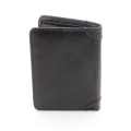Pikkukuva 4 / 5: Lompakko Raw Trifold Vertical Leather - Musta Black