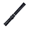 Miniatyrbilde 3 av 3: Elegant klockarmband i konstläder - Välj storlek / färg Black 18 mm