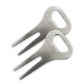 Miniatyrbild 1 av 2: Enkel greenlagare + flasköppnare i metall 2-pack Silver