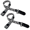 Miniatyrbillede 1 af 2: Sutteholder / Sutteklemme Justerbar længde - Vælg mønster Zebra