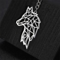Miniatyrbilde 2 av 2: Nøkkelring - Dyr abstrakt i metall - Velg modell Silver Varg 2