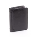 Pikkukuva 1 / 5: Lompakko Raw Trifold Vertical Leather - Musta Black