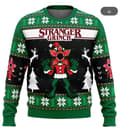 Stranger Things Grim Juletrøje, Juletrøje Gave, Julemand Pullover, 3D Hættetrøje og Top til Mænd, Efterår/Vinter Stil 4XL