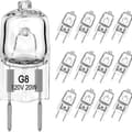 G8 Halogenlampor 20W 120V - Varmvitt Ljus - 20-pack